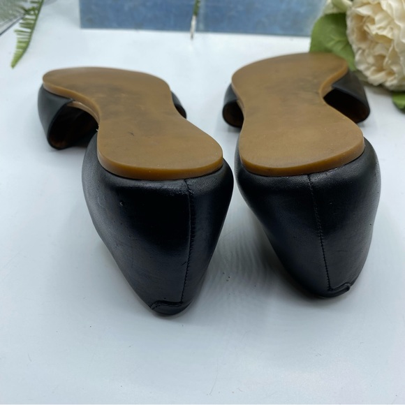 Madewell Sz 6 Thea Black Leather Sandals - Picture 5 of 7